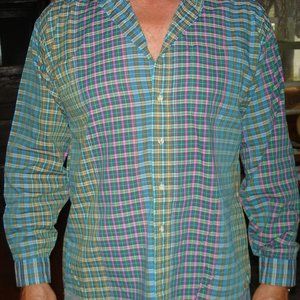 Long Sleeve Button Down Dress Shirt McGregor Classic Large Grande